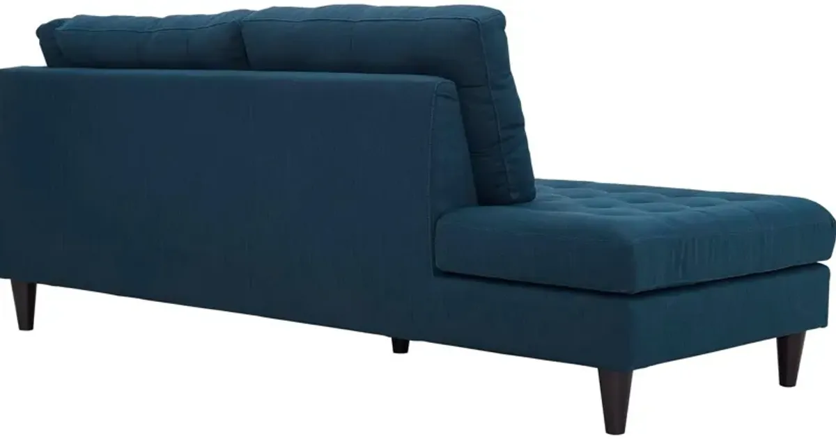 Empress Upholstered Fabric Left Facing Bumper by Modway