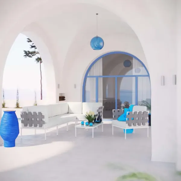 Harmony 7 Piece Outdoor Patio Aluminum Sectional Sofa Set by Modway