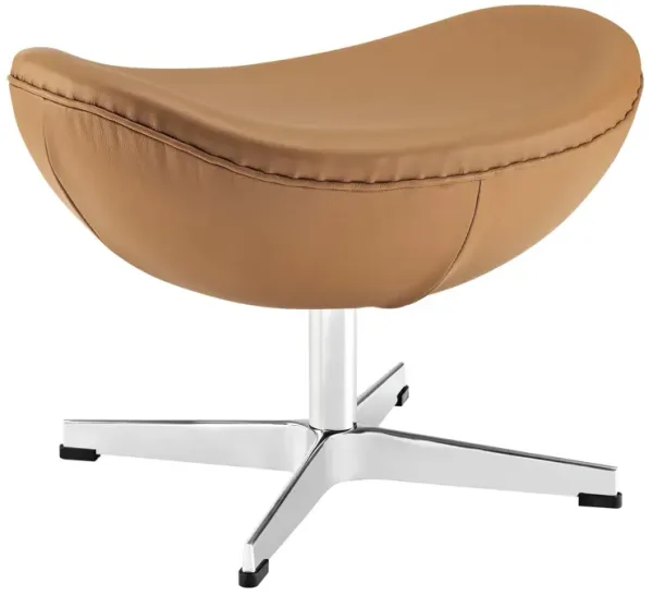 Glove Leather Ottoman by Modway Terracotta
