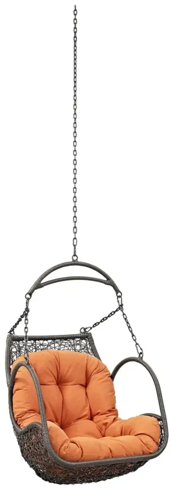 Arbor Outdoor Patio Swing Chair Without Stand by Modway Orange