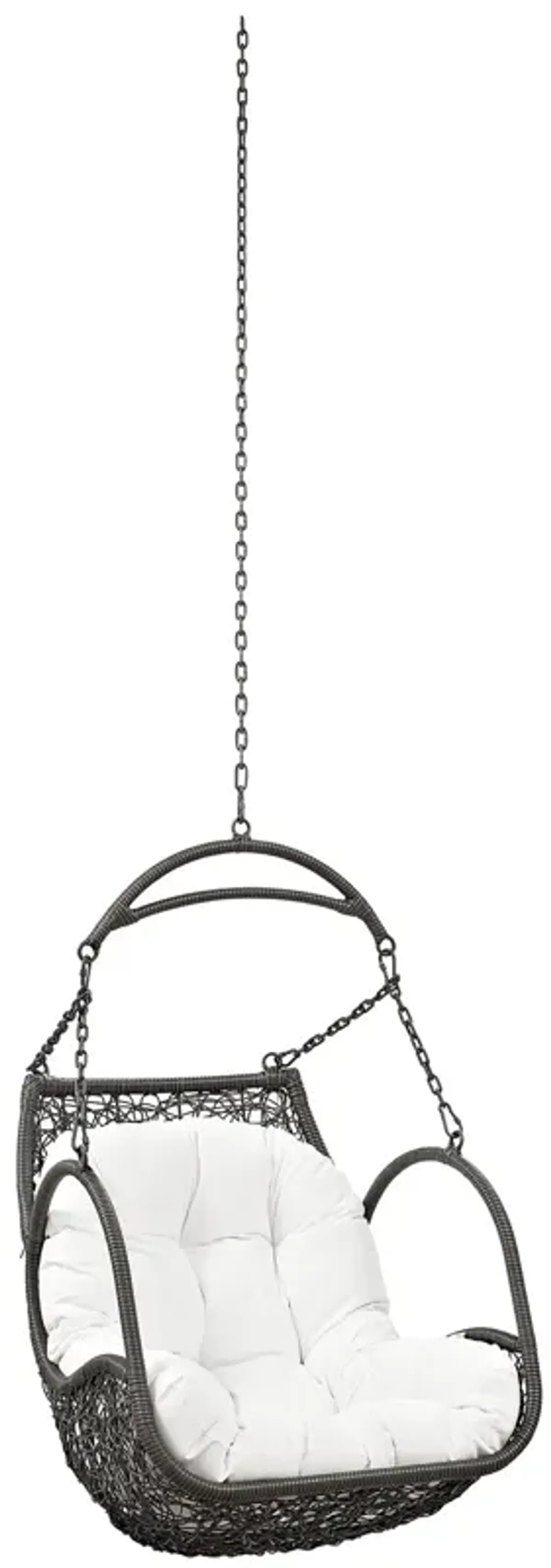 Arbor Outdoor Patio Swing Chair Without Stand by Modway White