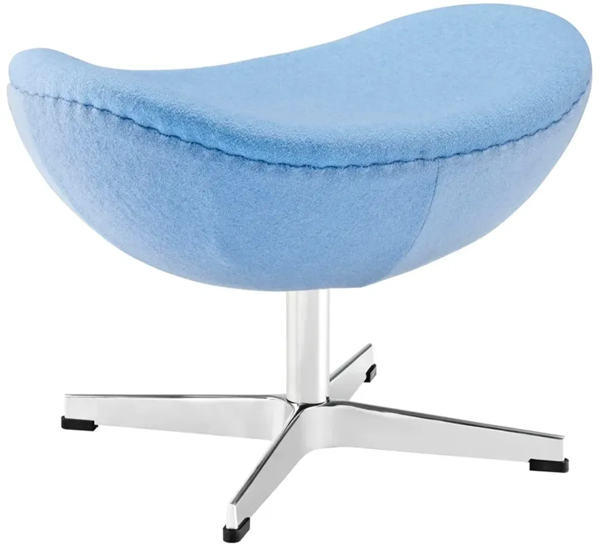 Glove Wool Ottoman by Modway Baby Blue