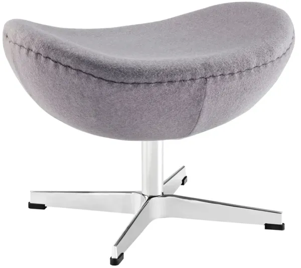 Glove Wool Ottoman by Modway Dark Gray