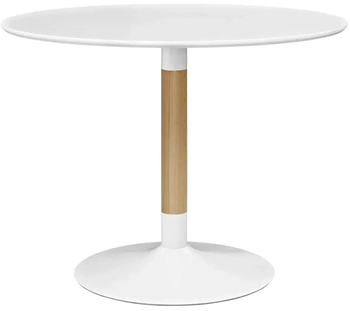 Whirl Round Dining Table by Modway White