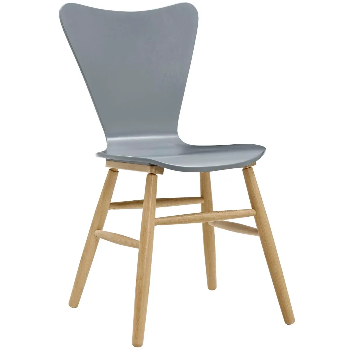 Cascade Wood Dining Chair by Modway Light Blue