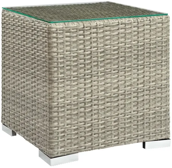 Repose Outdoor Patio Side Table by Modway Light Gray