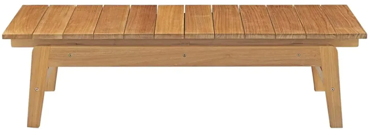 Bayport Outdoor Patio Teak Coffee Table by Modway Natural