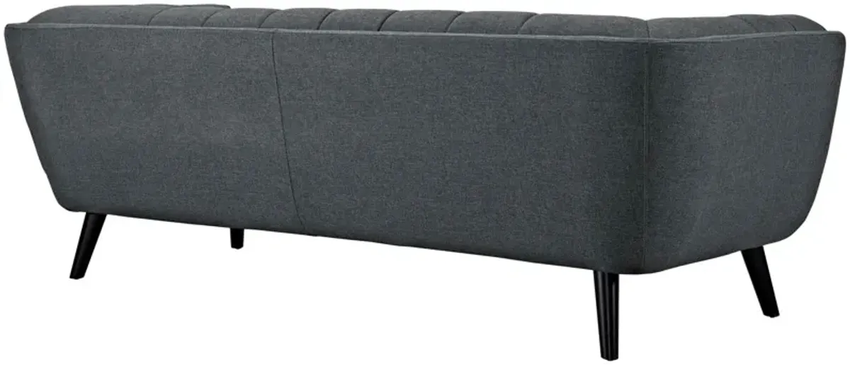 Bestow Upholstered Fabric Sofa by Modway Gray