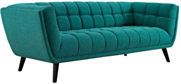 Bestow Upholstered Fabric Sofa by Modway Teal