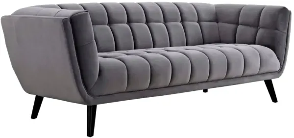 Bestow Performance Velvet Sofa by Modway Gray