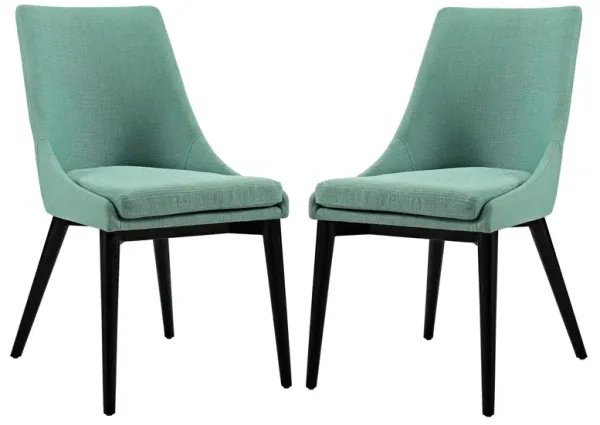 Viscount Dining Side Chair Fabric Set of 2 by Modway Laguna