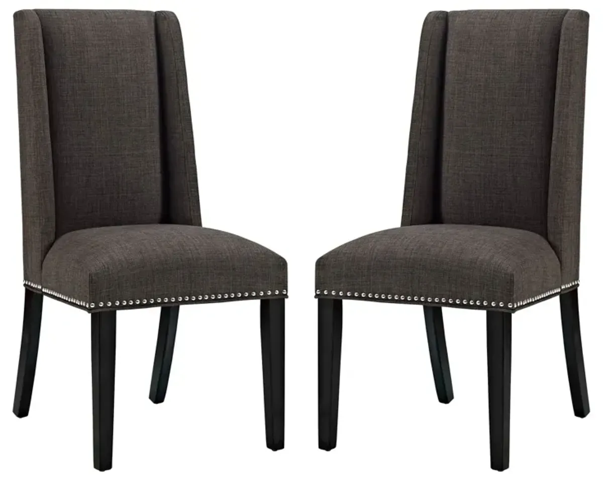 Baron Fabric Dining Chair Set of 2 by Modway