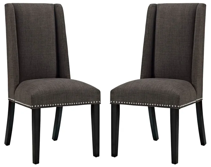 Baron Fabric Dining Chair Set of 2 by Modway