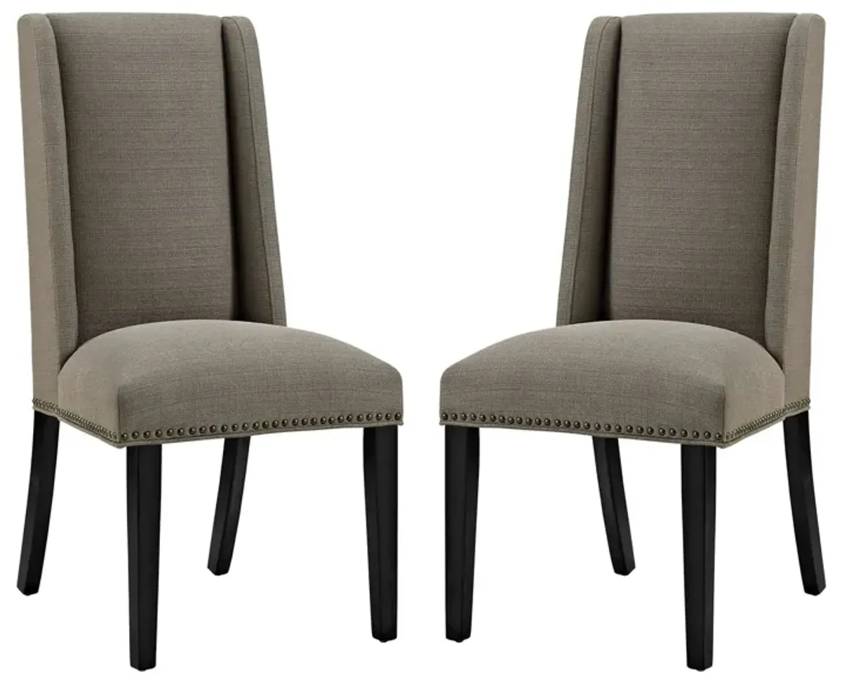 Baron Fabric Dining Chair Set of 2 by Modway Granite