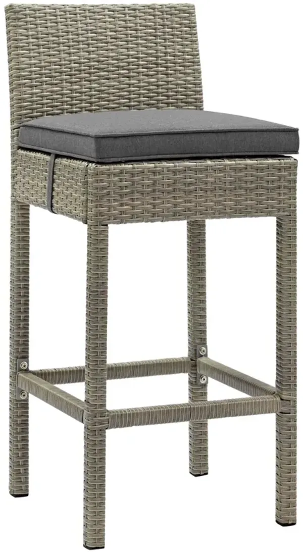 Conduit Outdoor Patio Wicker Rattan Bar Stool by Modway