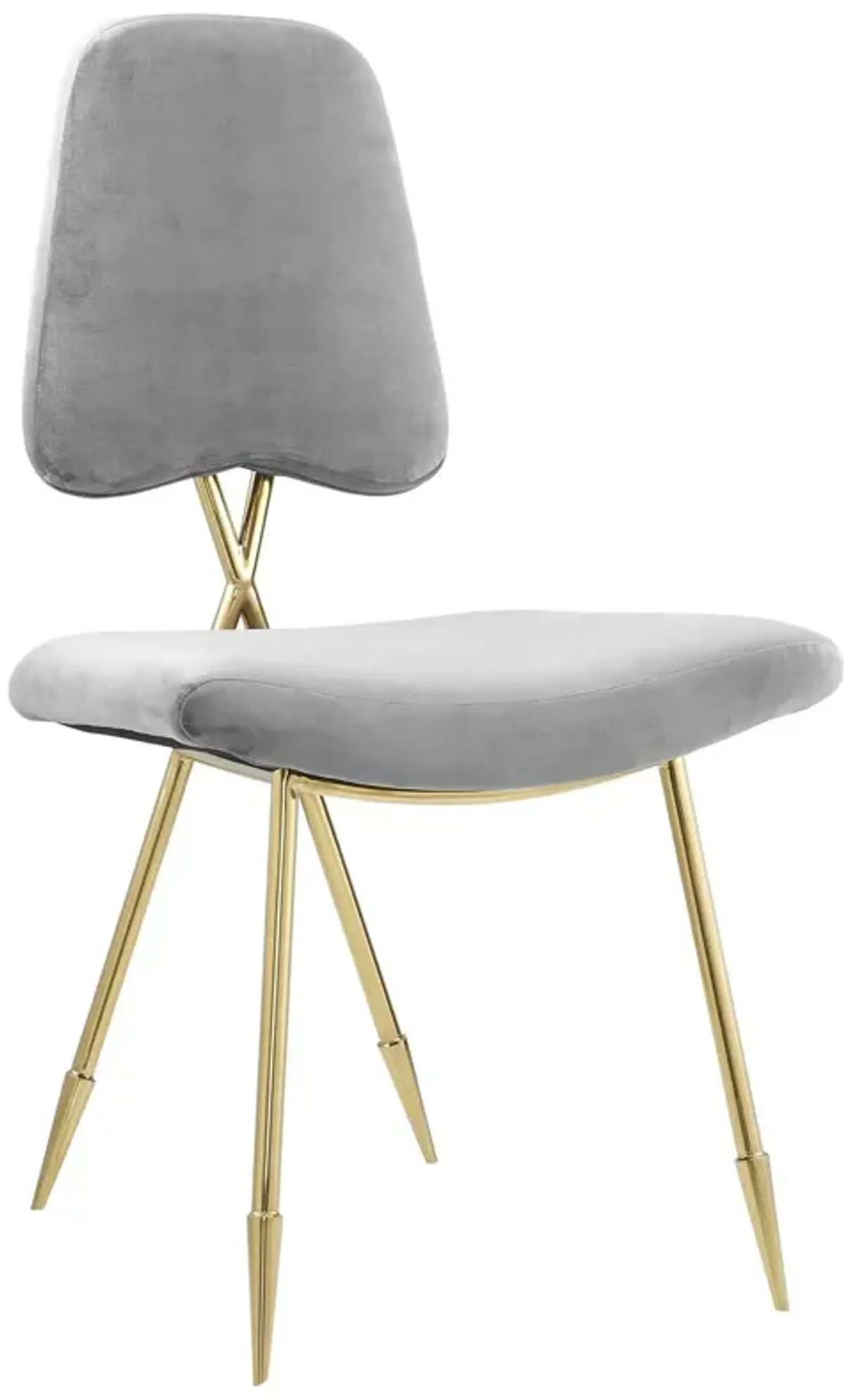 Ponder Performance Velvet Dining Side Chair by Modway Ivory