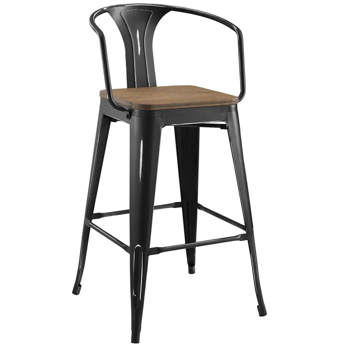 Promenade Bar Stool by Modway White