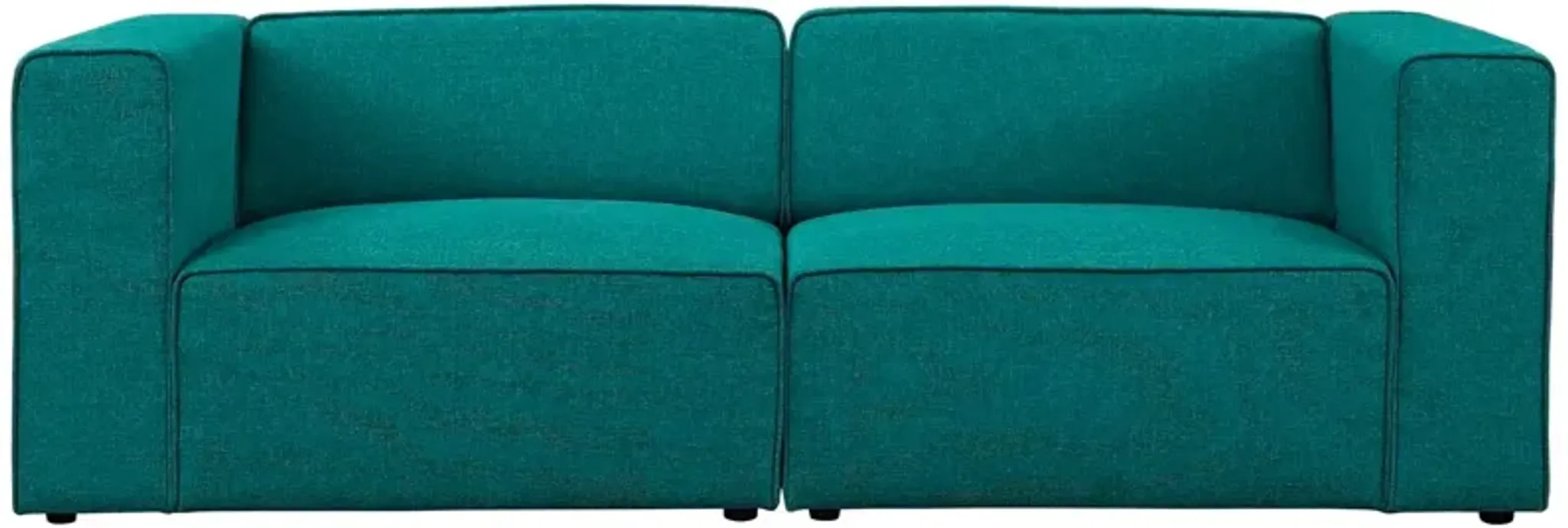 Mingle 2 Piece Upholstered Fabric Sectional Sofa Set by Modway ...