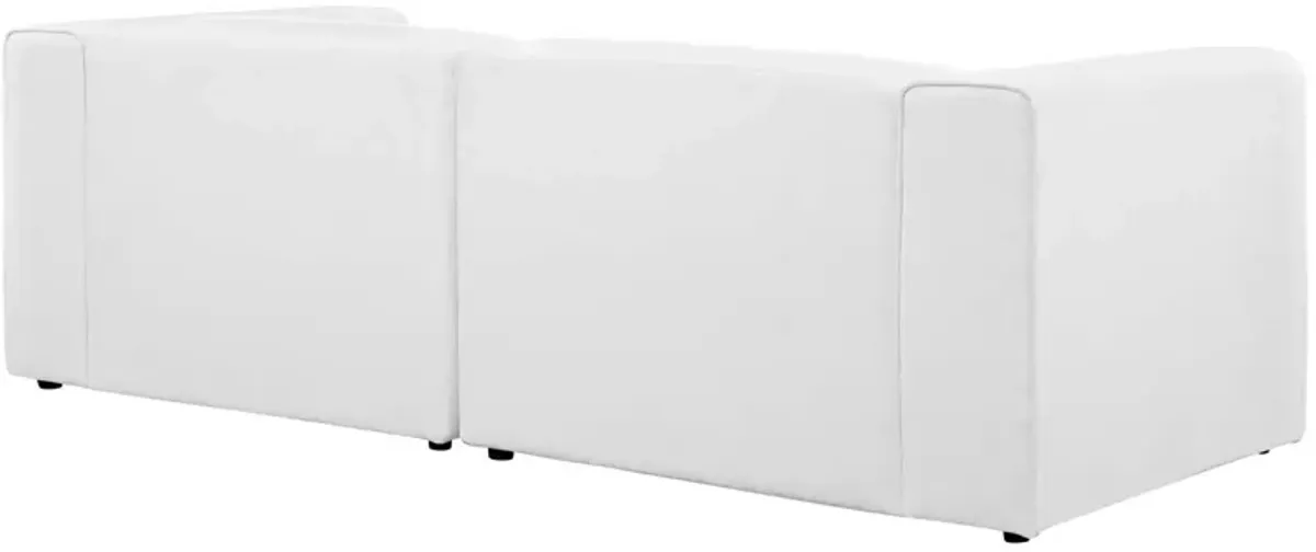 Mingle 2 Piece Upholstered Fabric Sectional Sofa Set by Modway