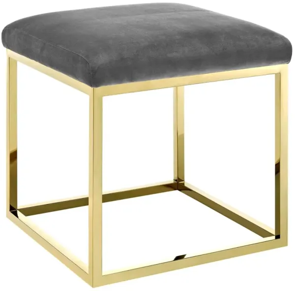Anticipate Ottoman by Modway Gold Gray
