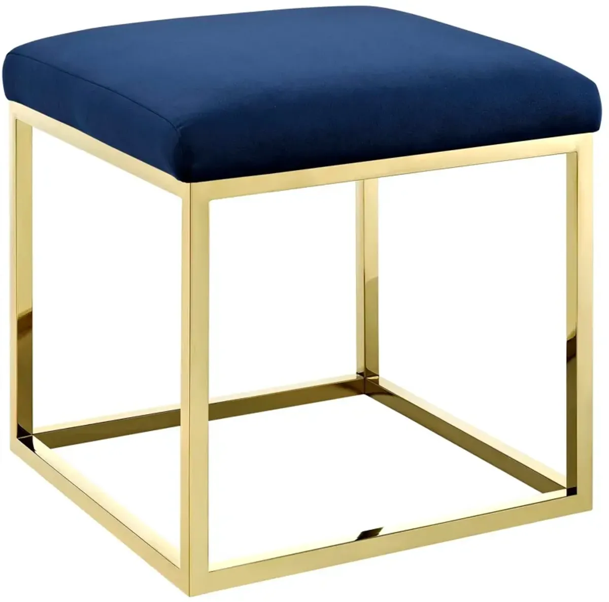 Anticipate Ottoman by Modway Gold Navy