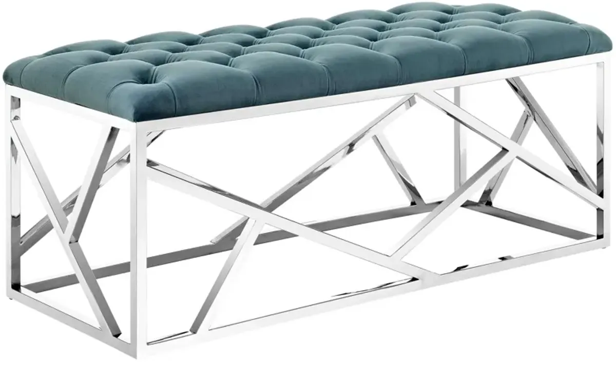 Intersperse Bench by Modway Sea Blue