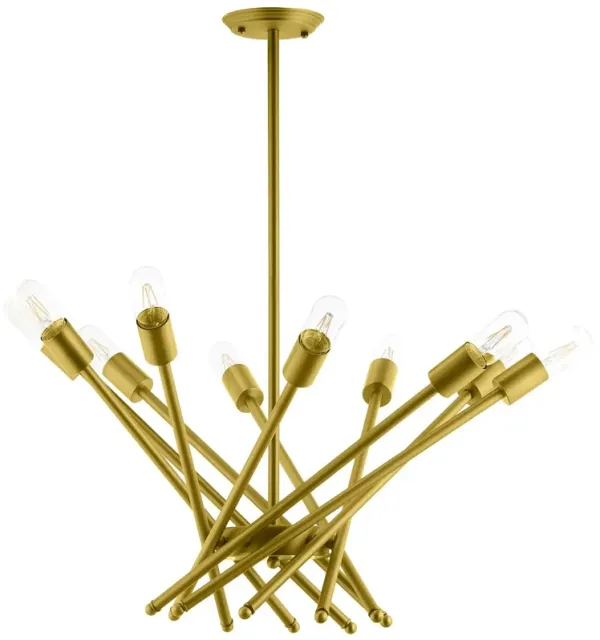 Cherish Brass Metal Pendant Light by Modway