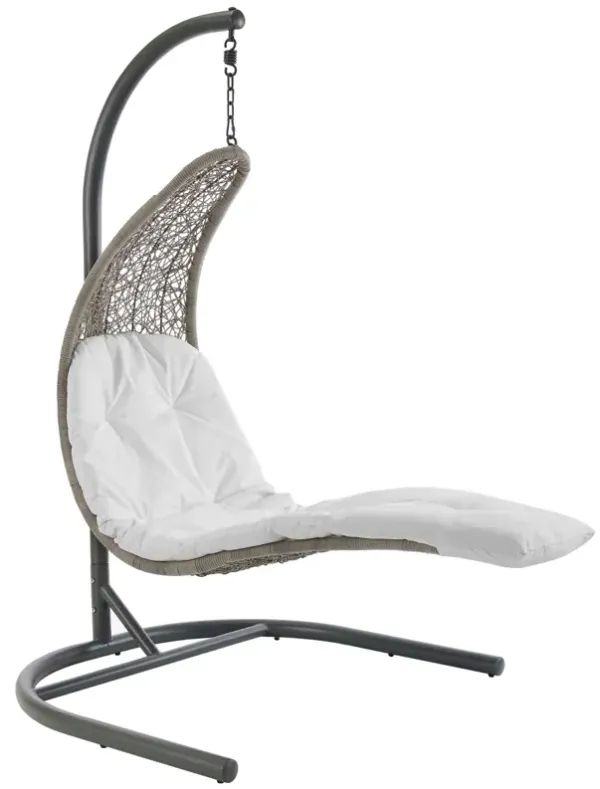 Landscape Hanging Chaise Lounge Outdoor Patio Swing Chair by Modway