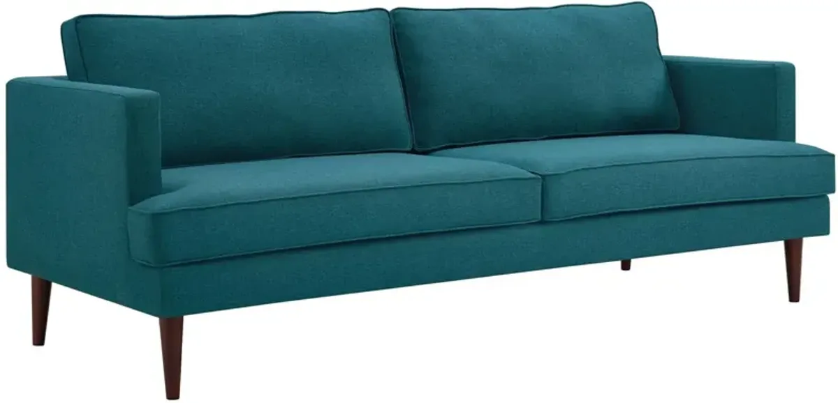 Agile Upholstered Fabric Sofa by Modway Teal