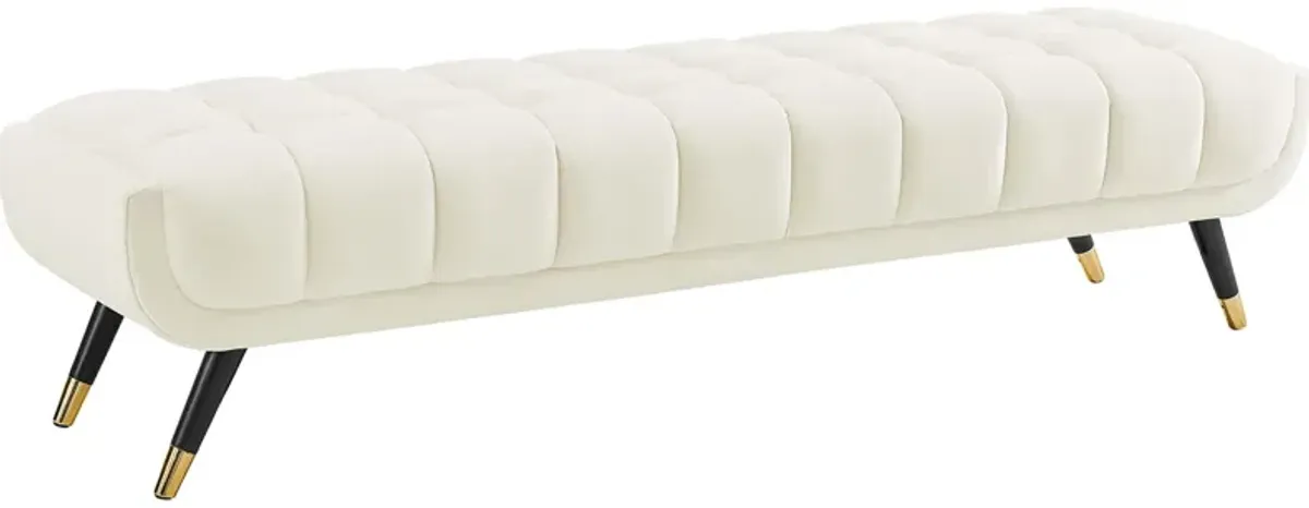 Adept Performance Velvet Bench by Modway Ivory