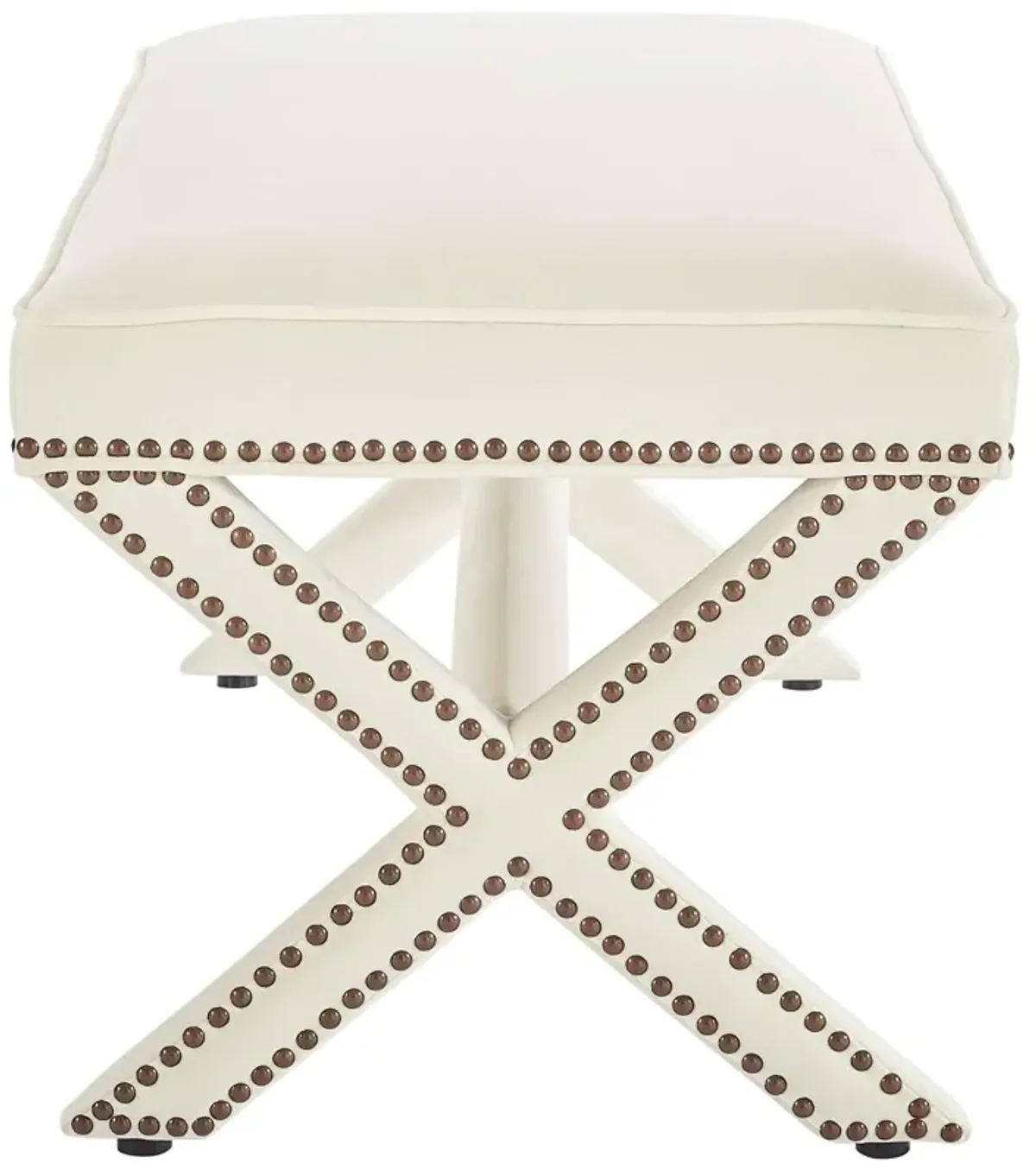 Rivet Performance Velvet Bench by Modway