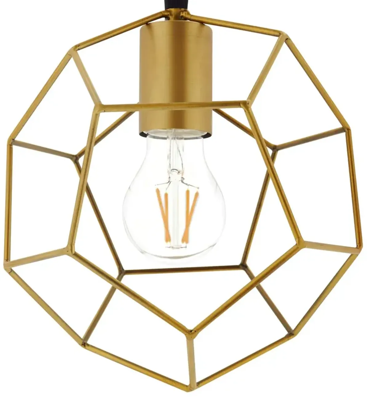 Pique Gold Metal Ceiling Fixture by Modway