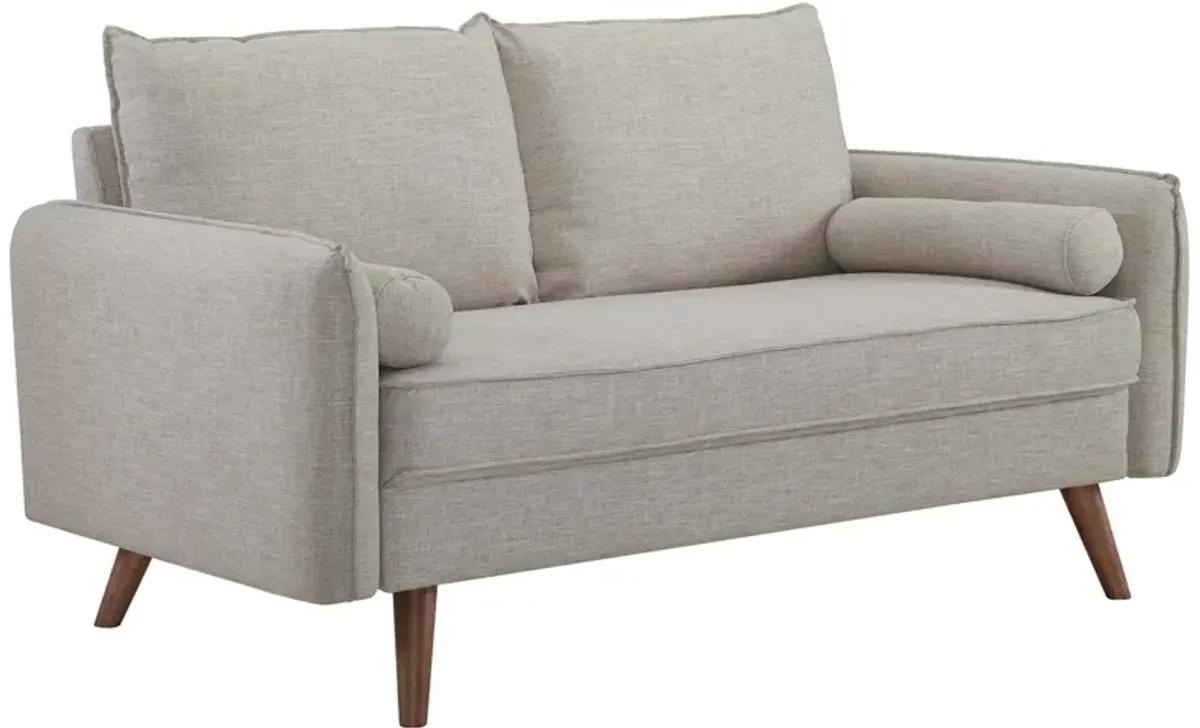Revive Upholstered Fabric Loveseat by Modway Azure