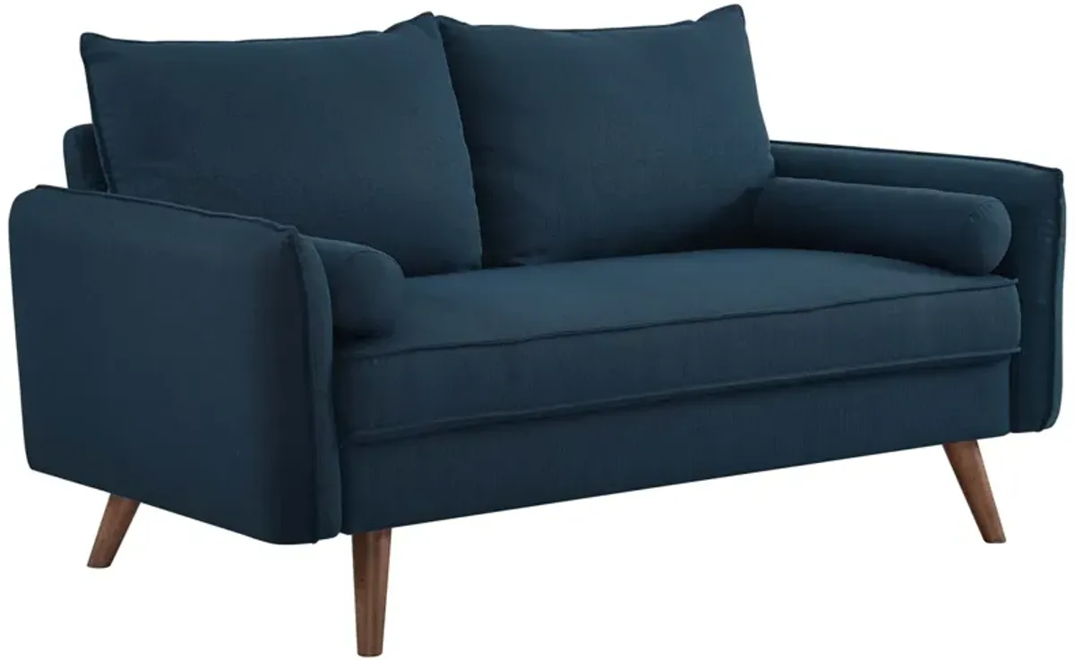 Revive Upholstered Fabric Loveseat by Modway Azure