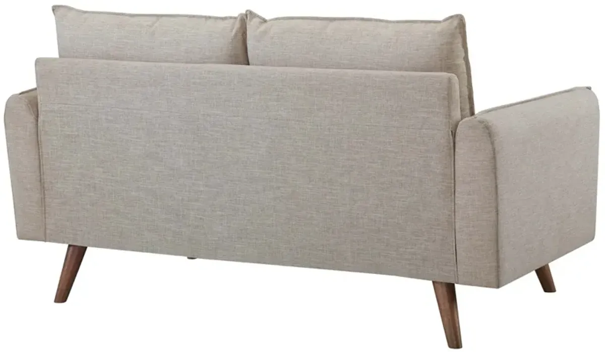 Revive Upholstered Fabric Loveseat by Modway Beige