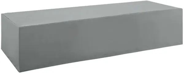 Immerse Convene / Sojourn / Summon Chaise Outdoor Patio Furniture Cover by Modway Gray