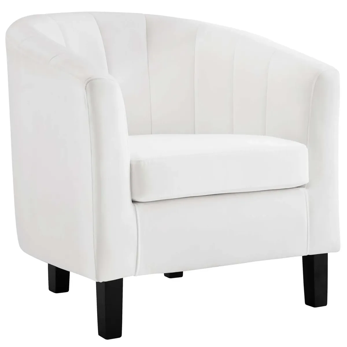Prospect Channel Tufted Performance Velvet Armchair by Modway Light Blue