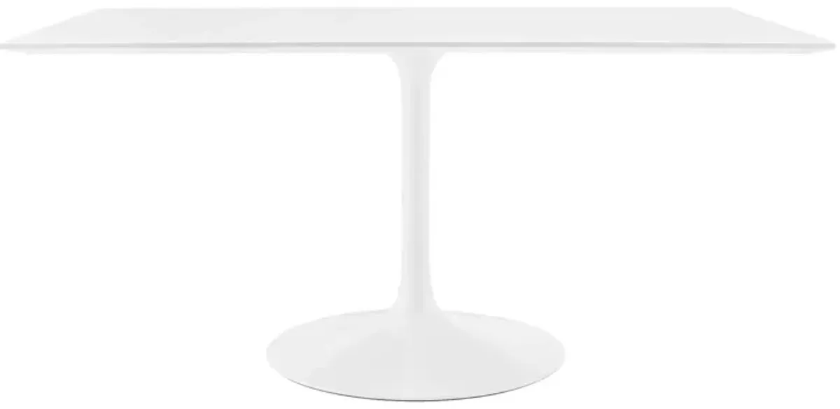 Lippa Rectangle Wood Dining Table by Modway 60" / Gold White