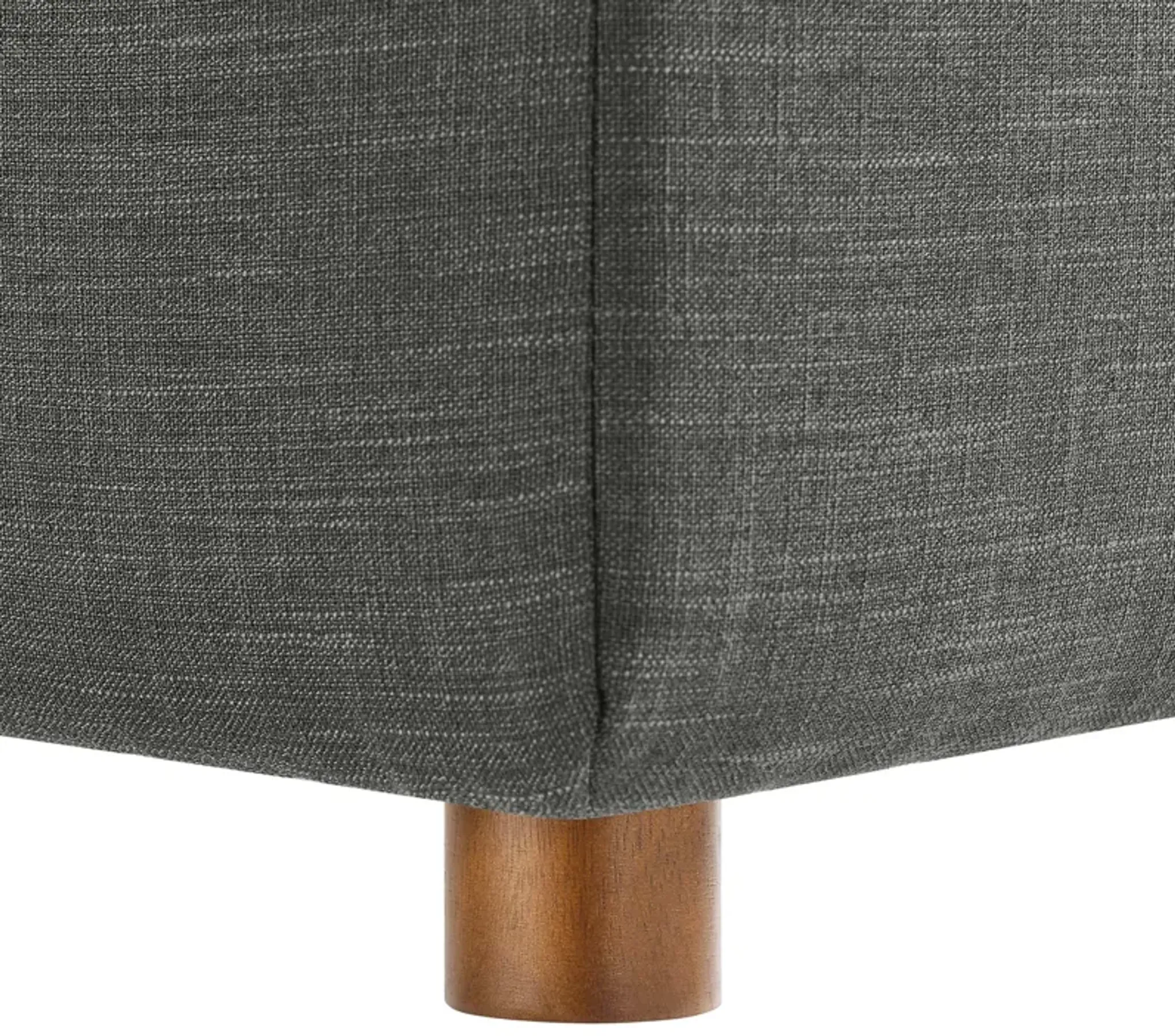 Commix Down Filled Overstuffed Armless Chair By Modway Gray Lexmod ...