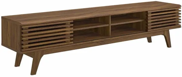 Render 70" Entertainment Center TV Stand by Modway Walnut Walnut