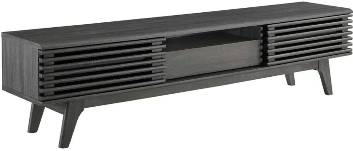 Render 70" TV Stand by Modway Charcoal