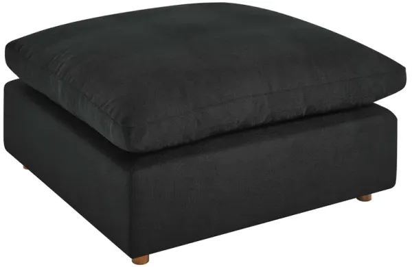 Commix Down Filled Overstuffed Ottoman by Modway Black