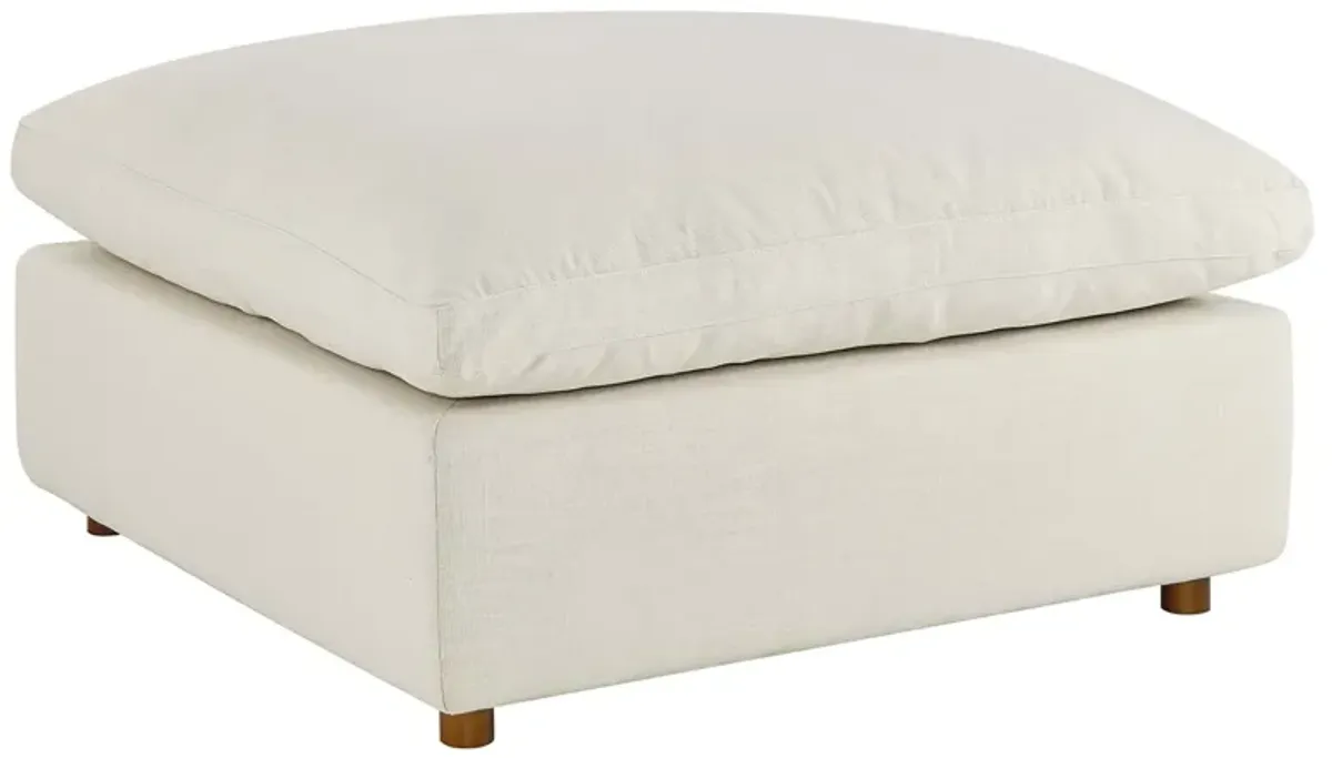 Commix Down Filled Overstuffed Ottoman by Modway Light Beige