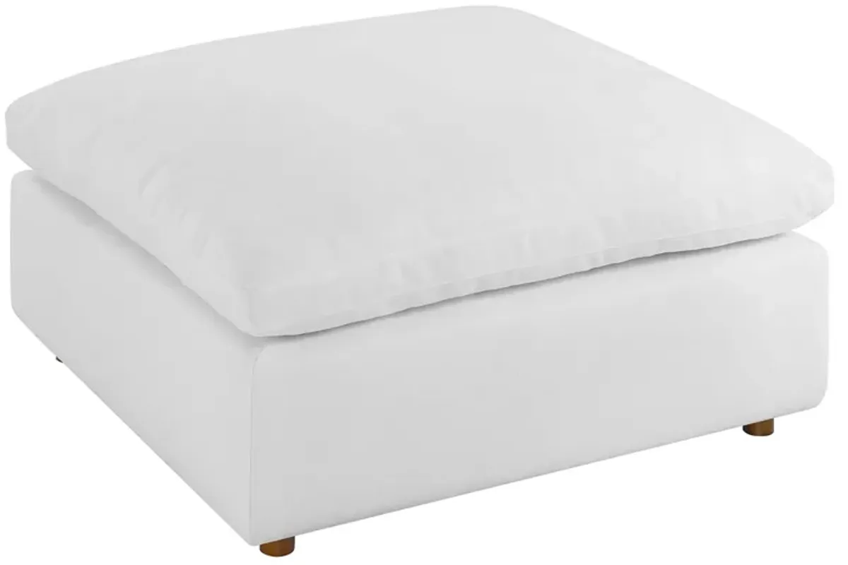 Commix Down Filled Overstuffed Ottoman by Modway Pure White