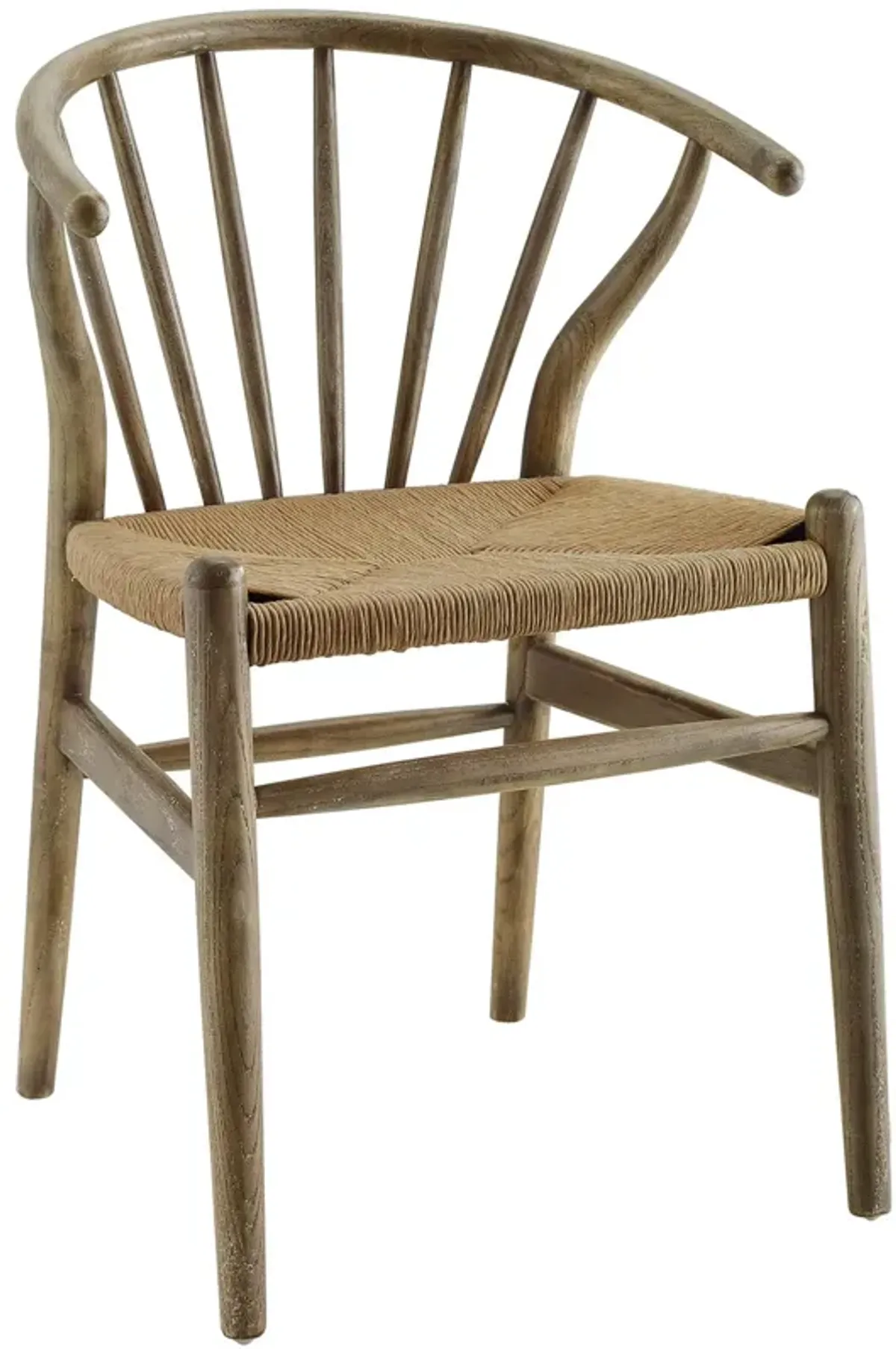 Flourish Spindle Wood Dining Side Chair by Modway Gray