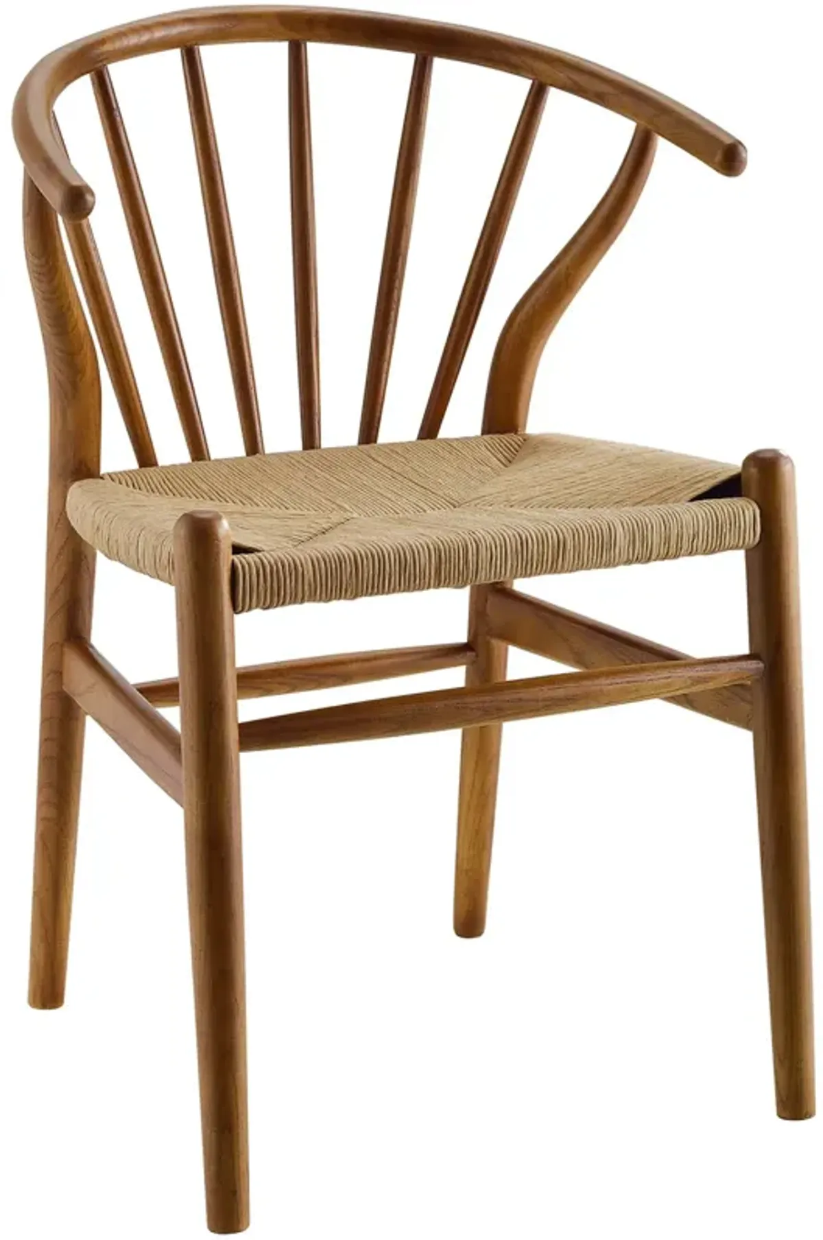 Flourish Spindle Wood Dining Side Chair by Modway Natural