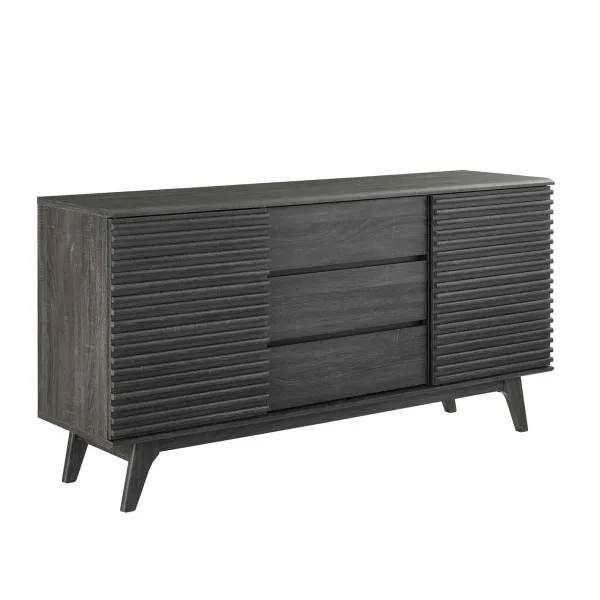 Render 63" Sideboard Buffet Table or TV Stand by Modway Charcoal
