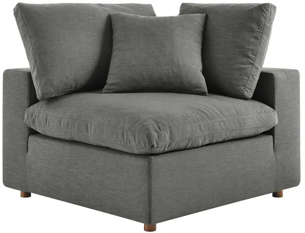 Commix 6-Piece Down Filled Overstuffed Sectional Sofa by Modway Gray