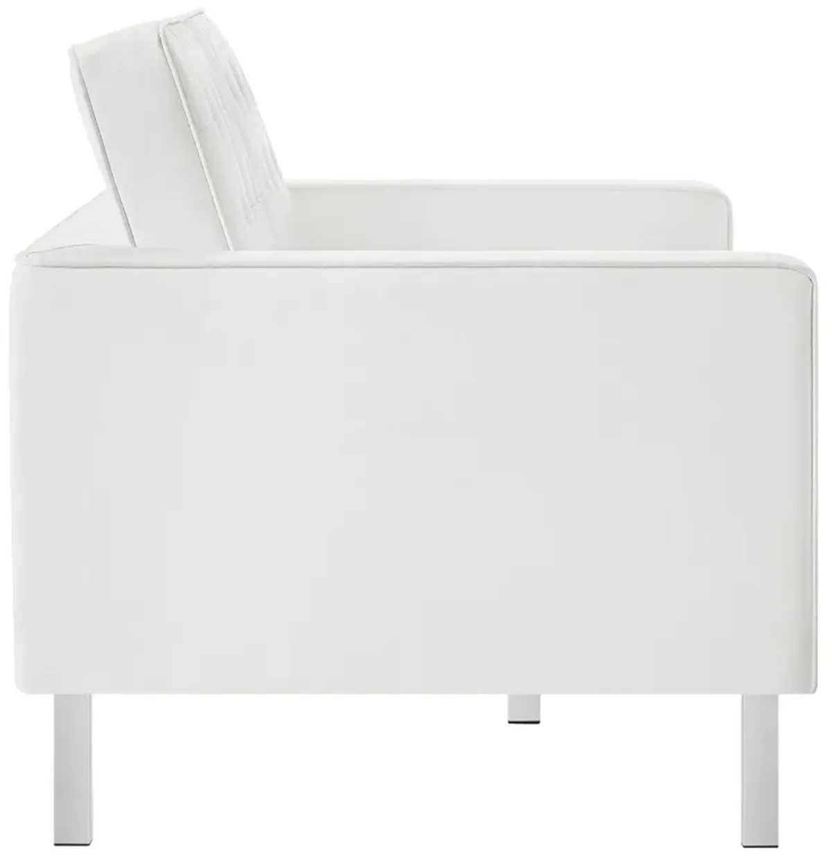 Loft Tufted Vegan Leather Loveseat by Modway