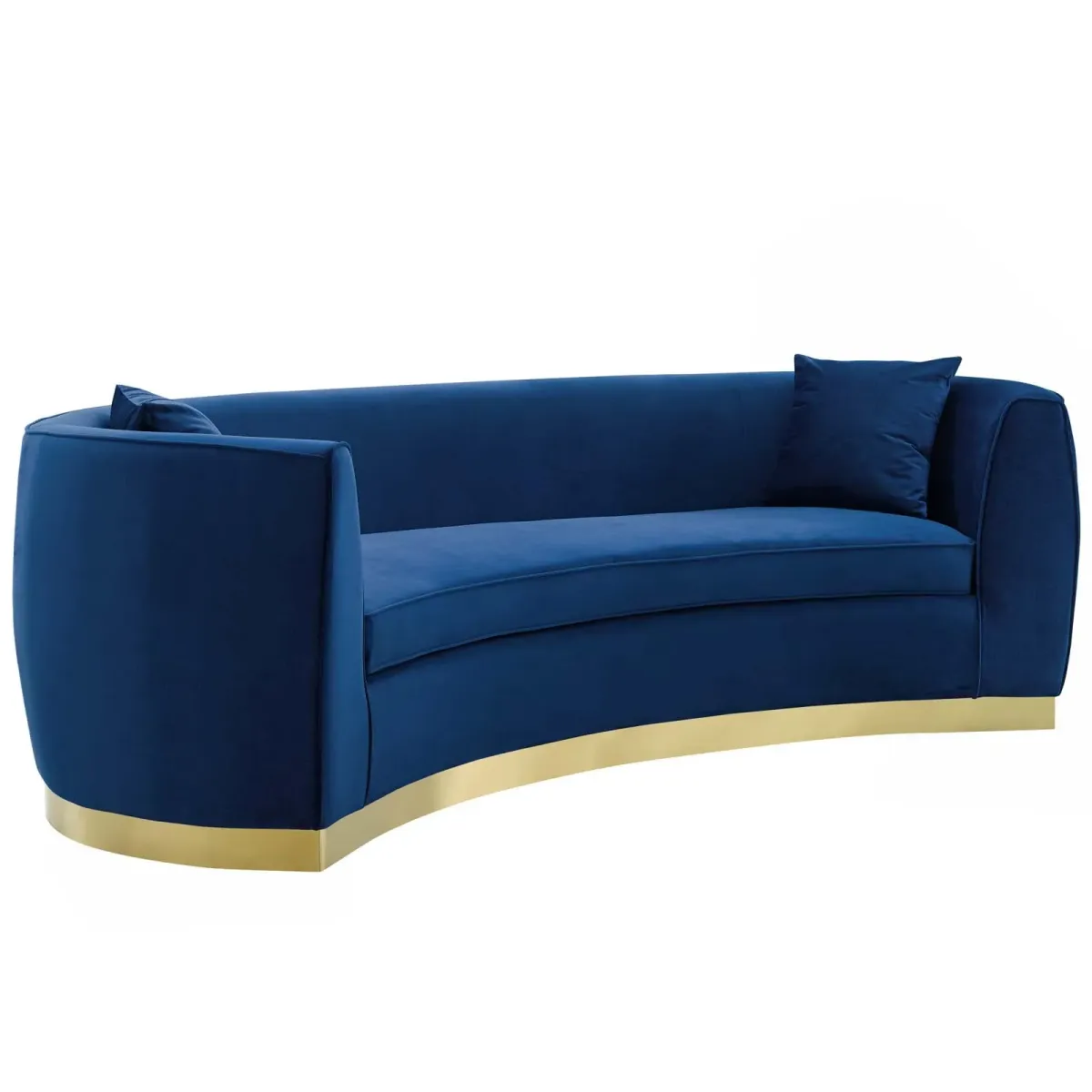 Resolute Curved Performance Velvet Sofa by Modway